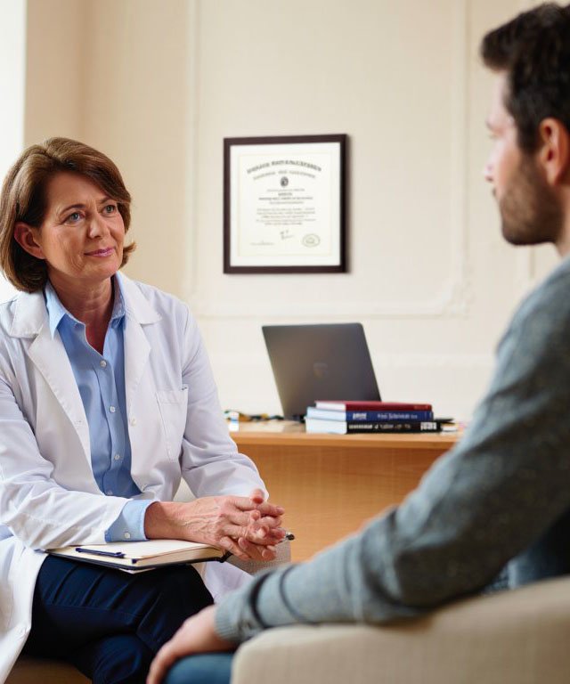 Пациент на приёме у врача